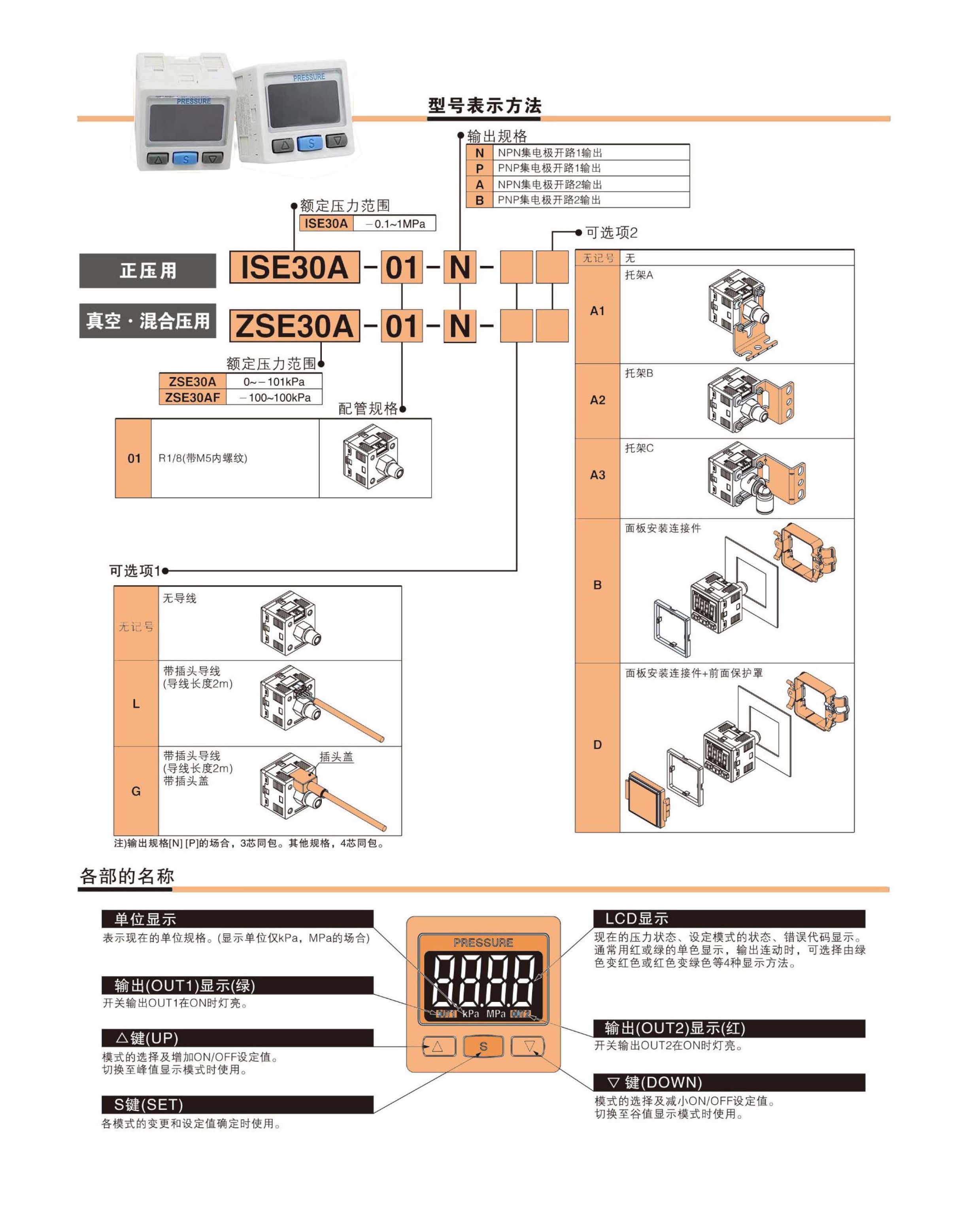 SN-ISE30A 數字式壓力開關